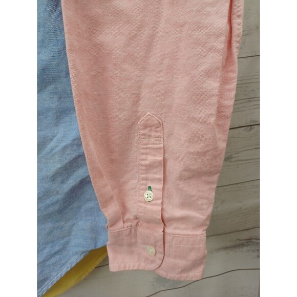 Vtg Tommy Hilfiger Youth XL Long Sleeve Colorblock Shirt Crest Logo - Picture 5 of 10